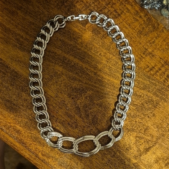 Napier Jewelry - Vintage Napier Double Link Choker/Necklace